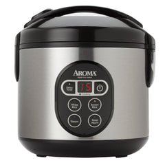 Aroma ARC-914SBD 4-Cup (Uncooked) 8-Cup (Cooked) Digital Rice Cooker and Food Steamer